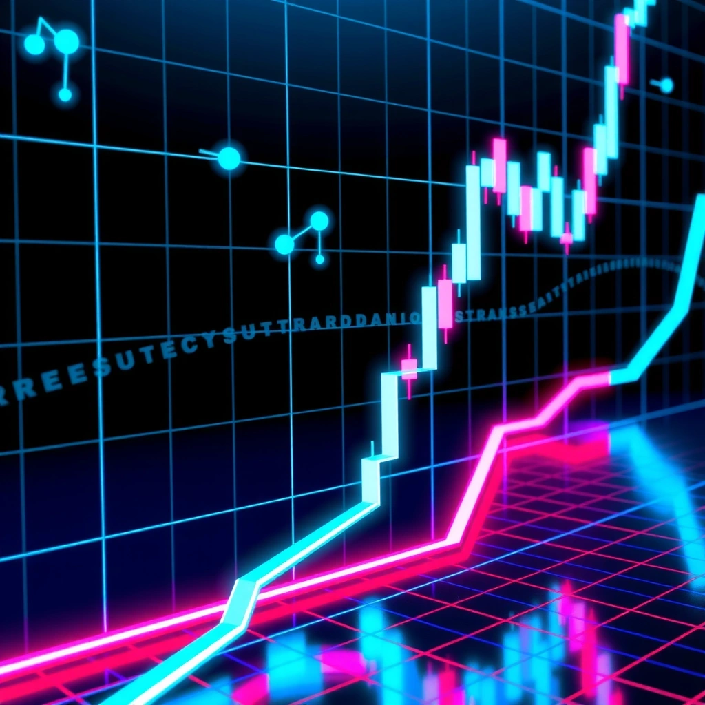 Gráfico de análisis de mercado crypto gaming